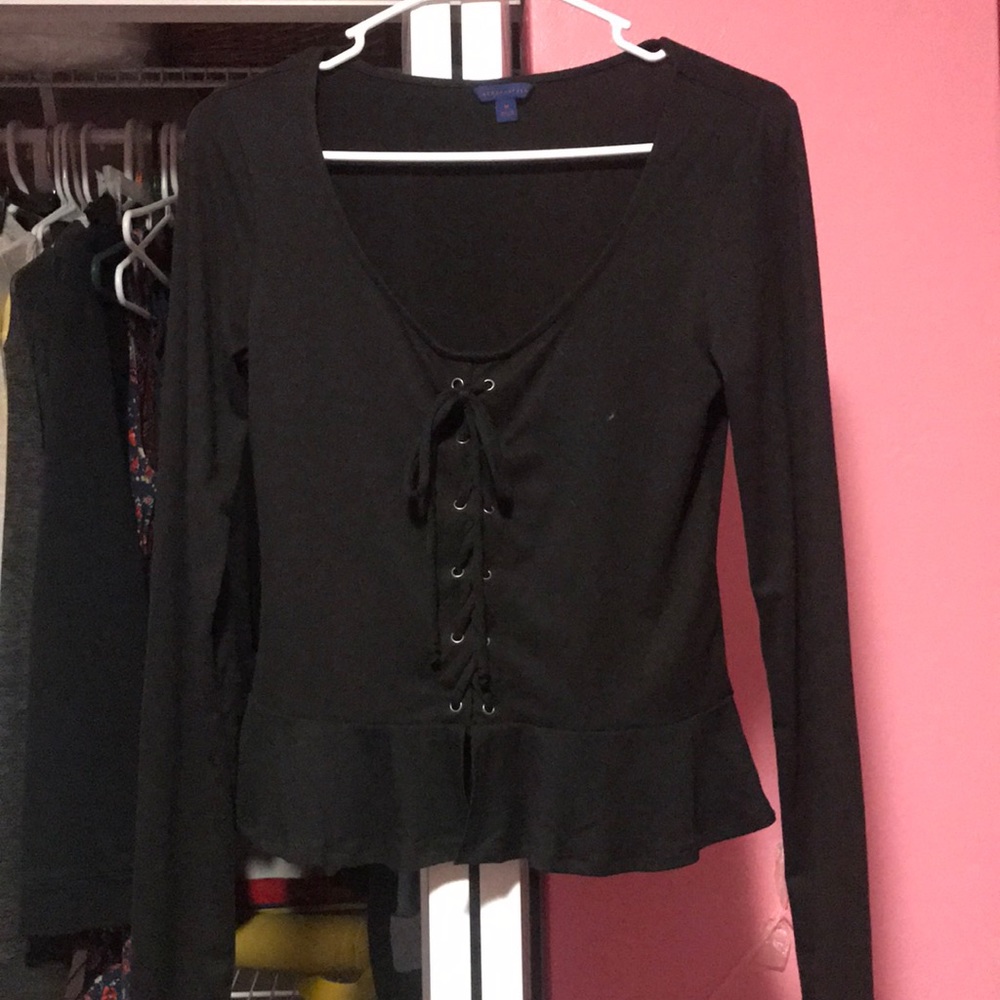 Black long sleeve Aeropostale shirt size medium